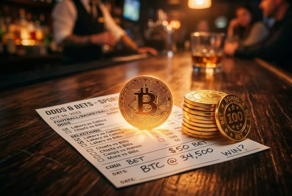 Bitcoin betting bonus med krypto-välkomsterbjudande för svenska spelare