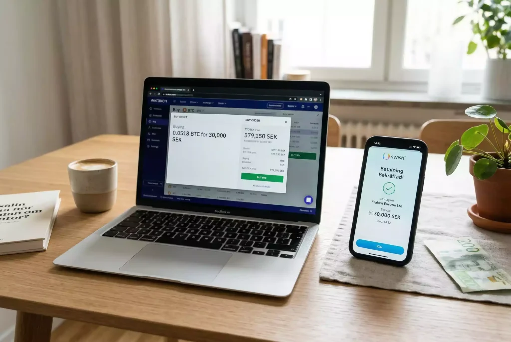 Krypto insättning på spelbolag från svenska kronor till Bitcoin